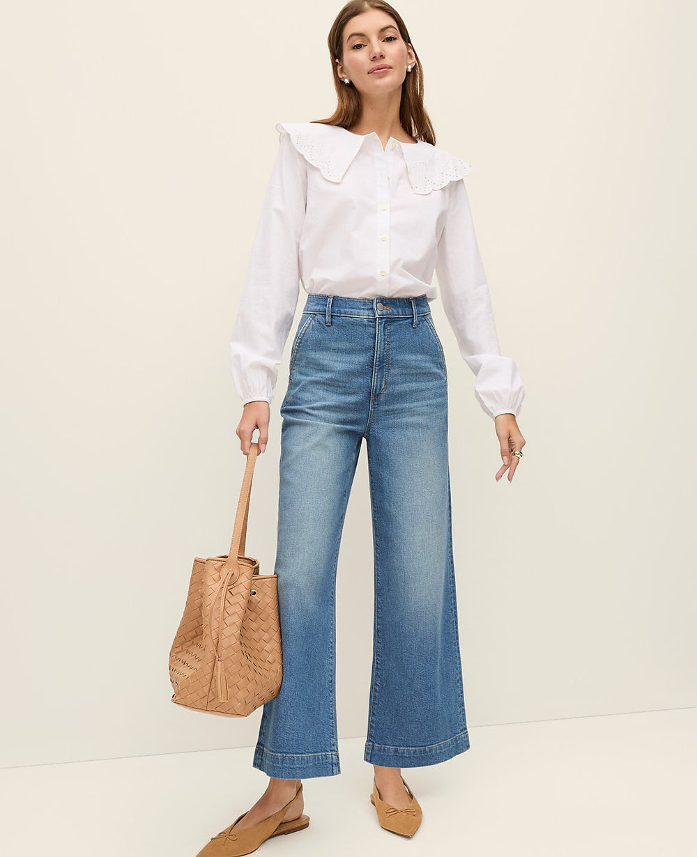 Ann Taylor Light Wash The Weekend Trouser Jean