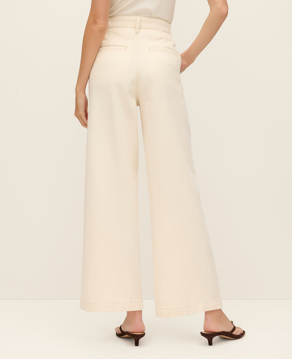 Ann Taylor Ivory Weekend Trouser Jean
