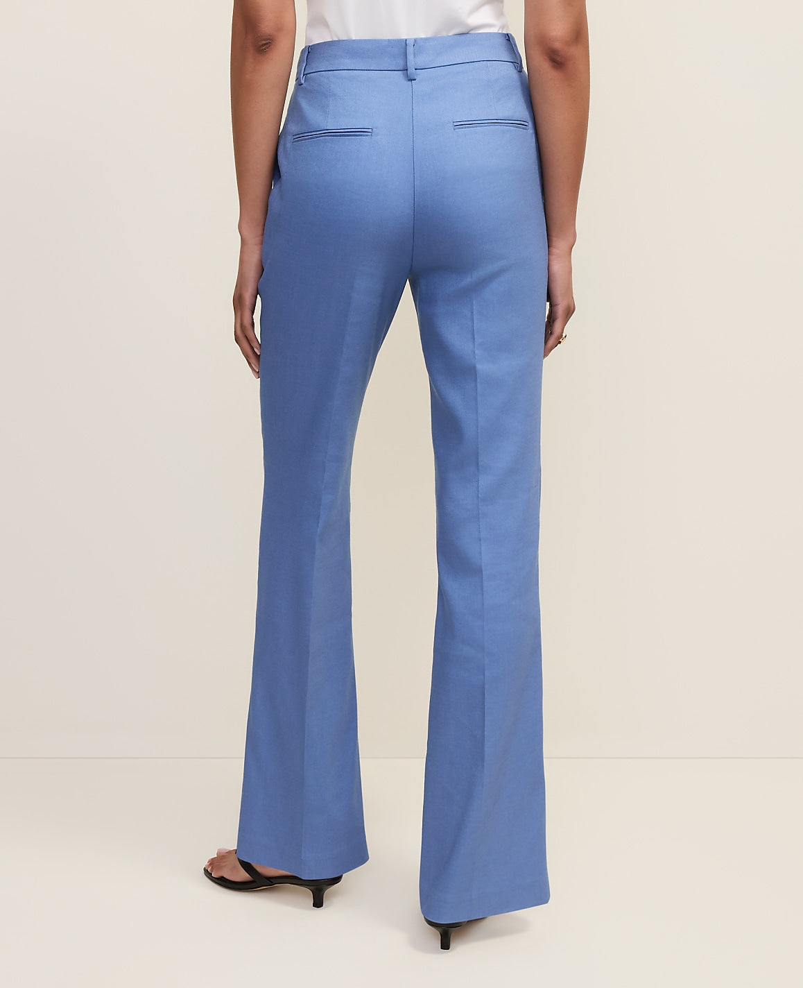 Ann Taylor Ocean Oasis The Petite High Rise Trouser in Linen Blend