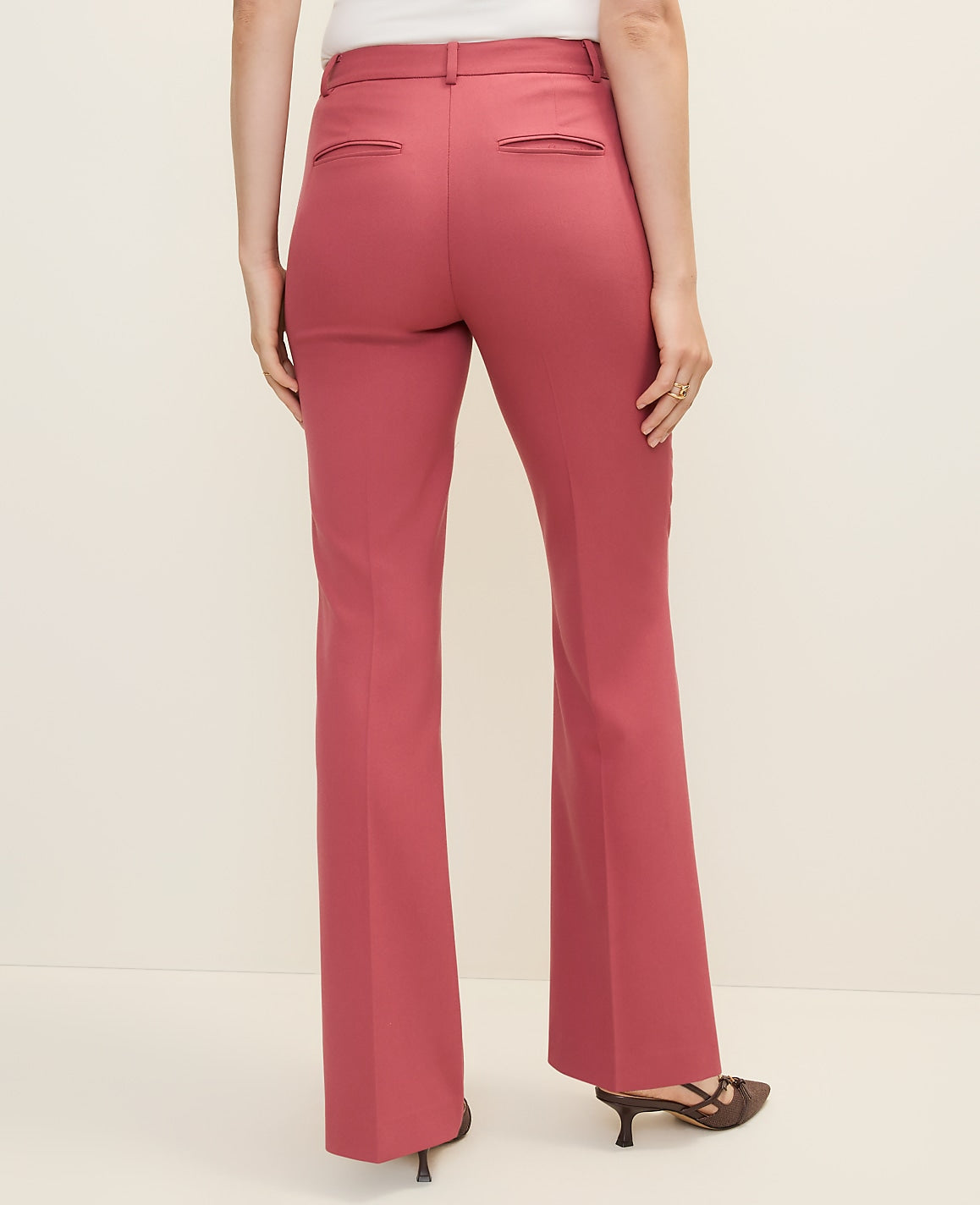 Ann Taylor Rose Clay The Petite High Rise Trouser