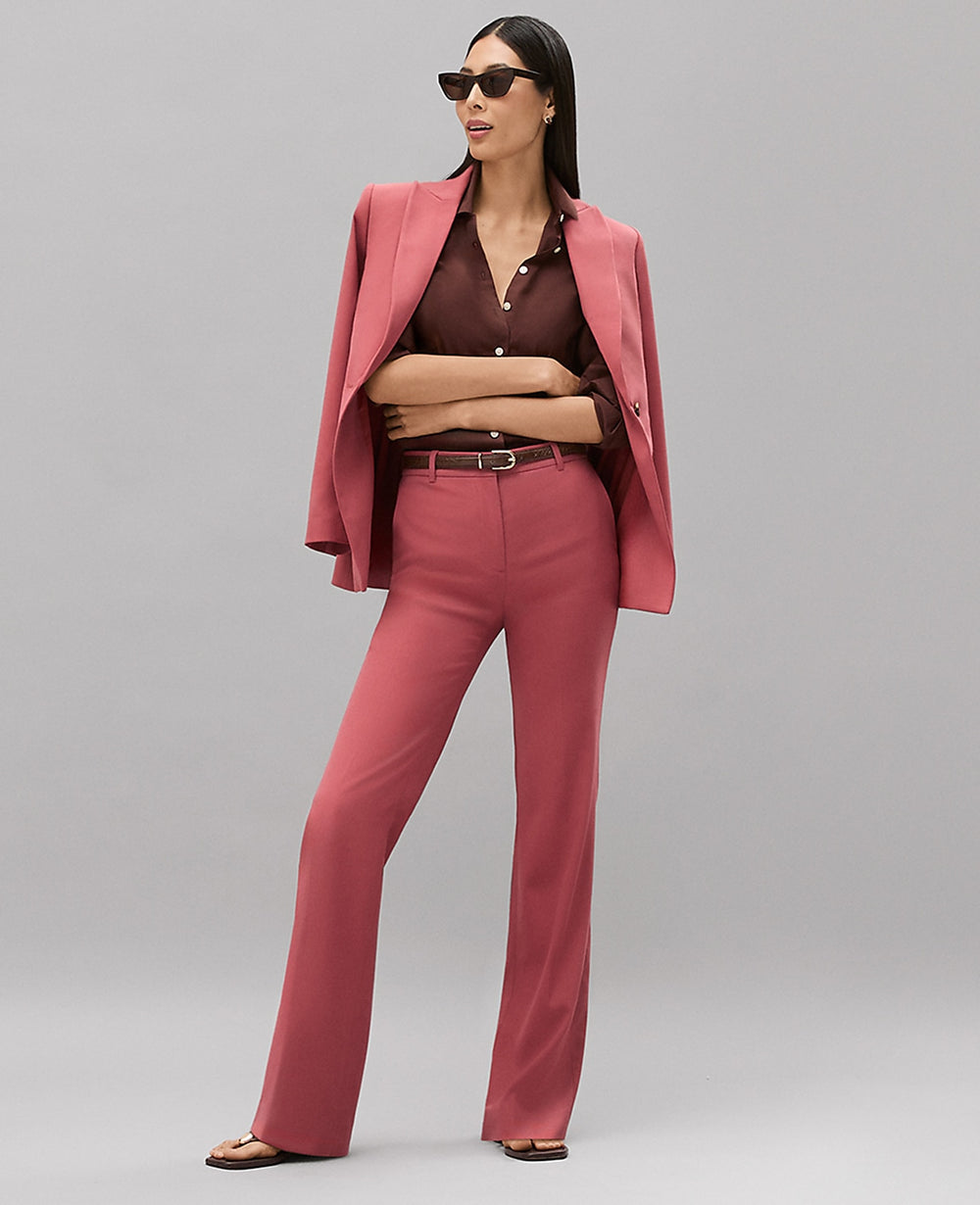 Ann Taylor Rose Clay The Petite High Rise Trouser