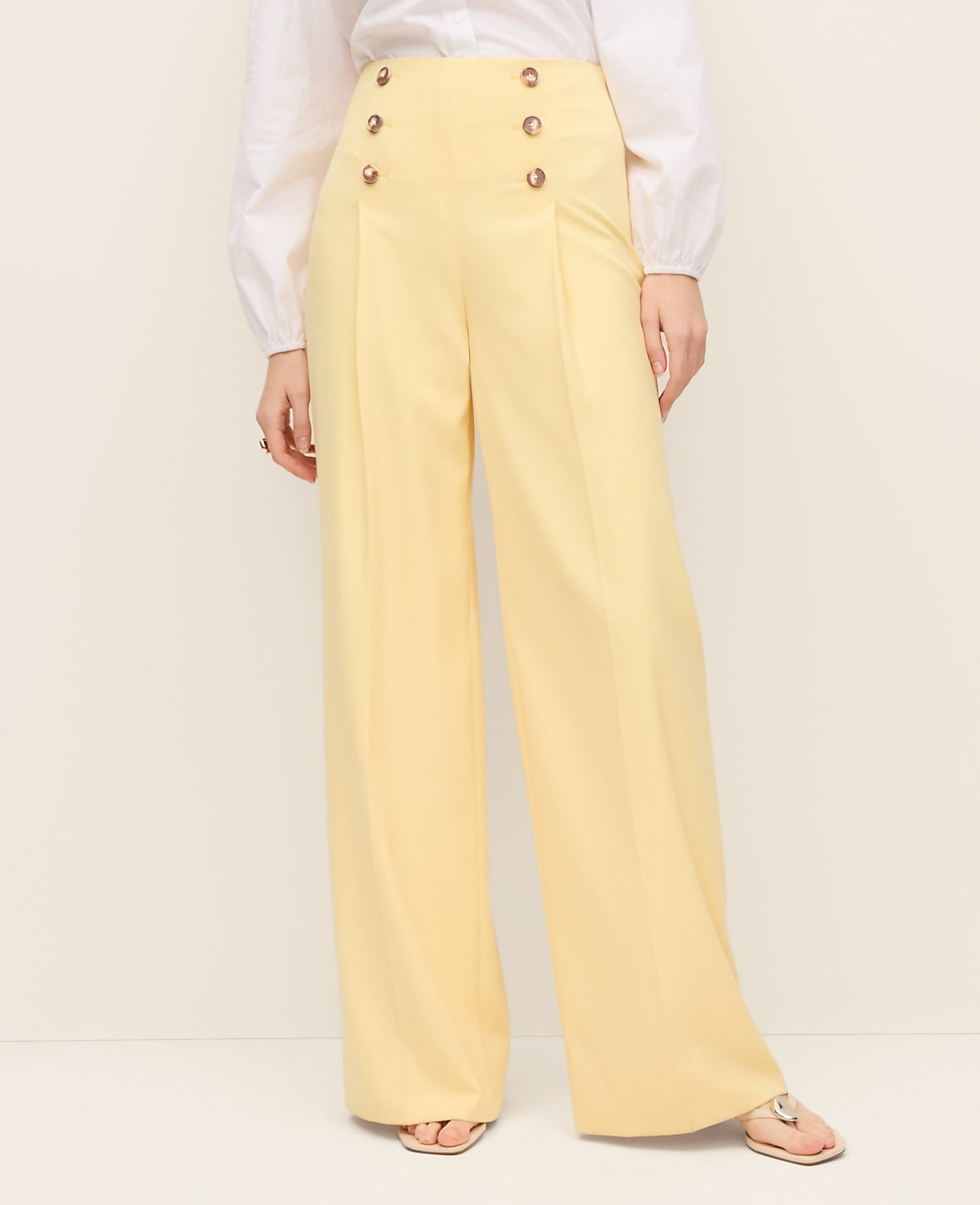 Ann Taylor Sun Soaked The Wide-Leg Sailor Pant