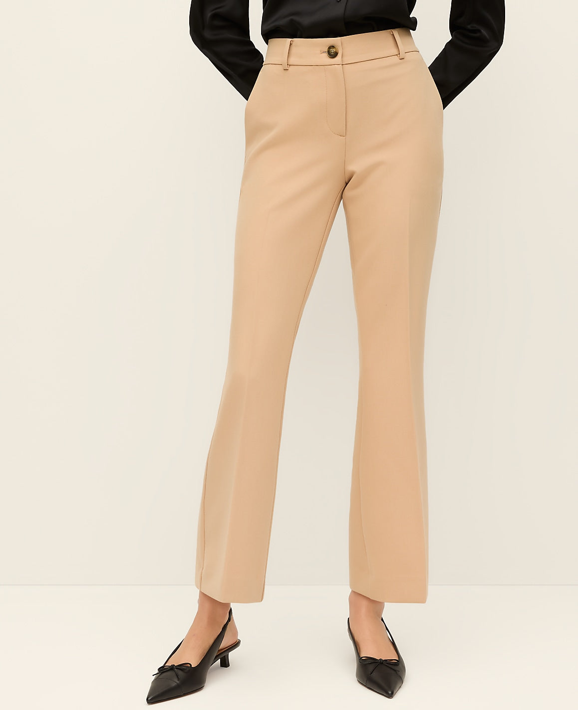 Ann Taylor Cafe Au Lait The Jayne Crop Trouser