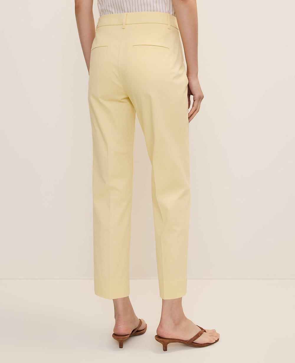 Ann Taylor Yellow Buttercream The Cotton Crop Pant