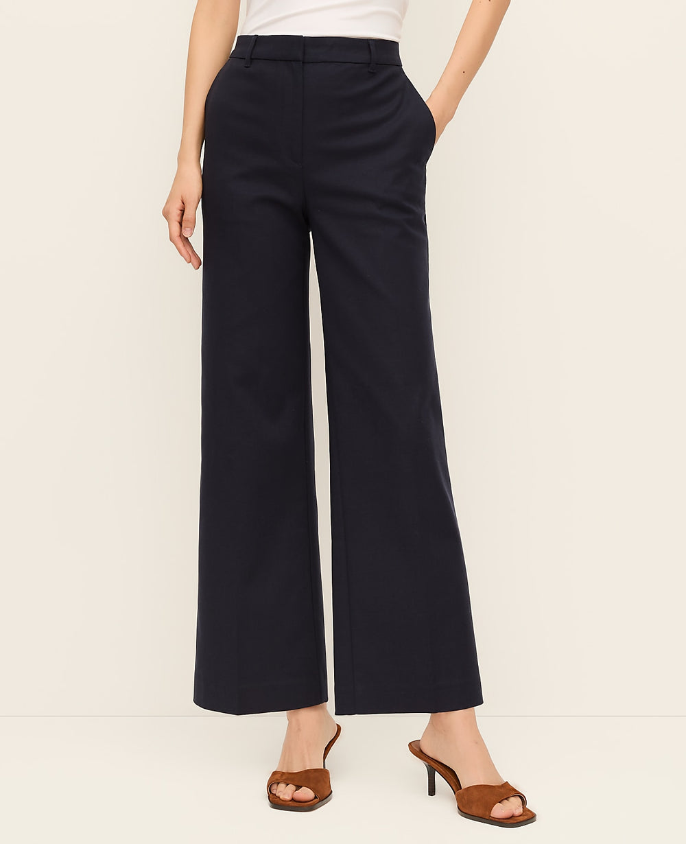 Ann Taylor Night Sky The High Rise Everyday Ankle Pant in Doubleweave
