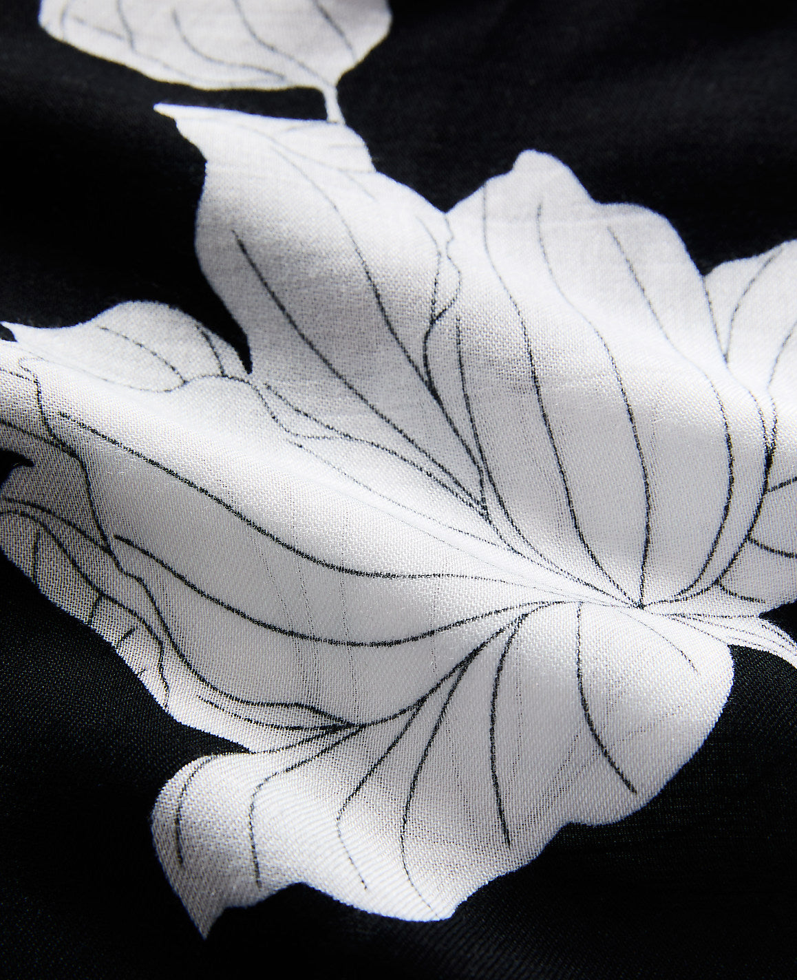 Ann Taylor Black Floral Scarf