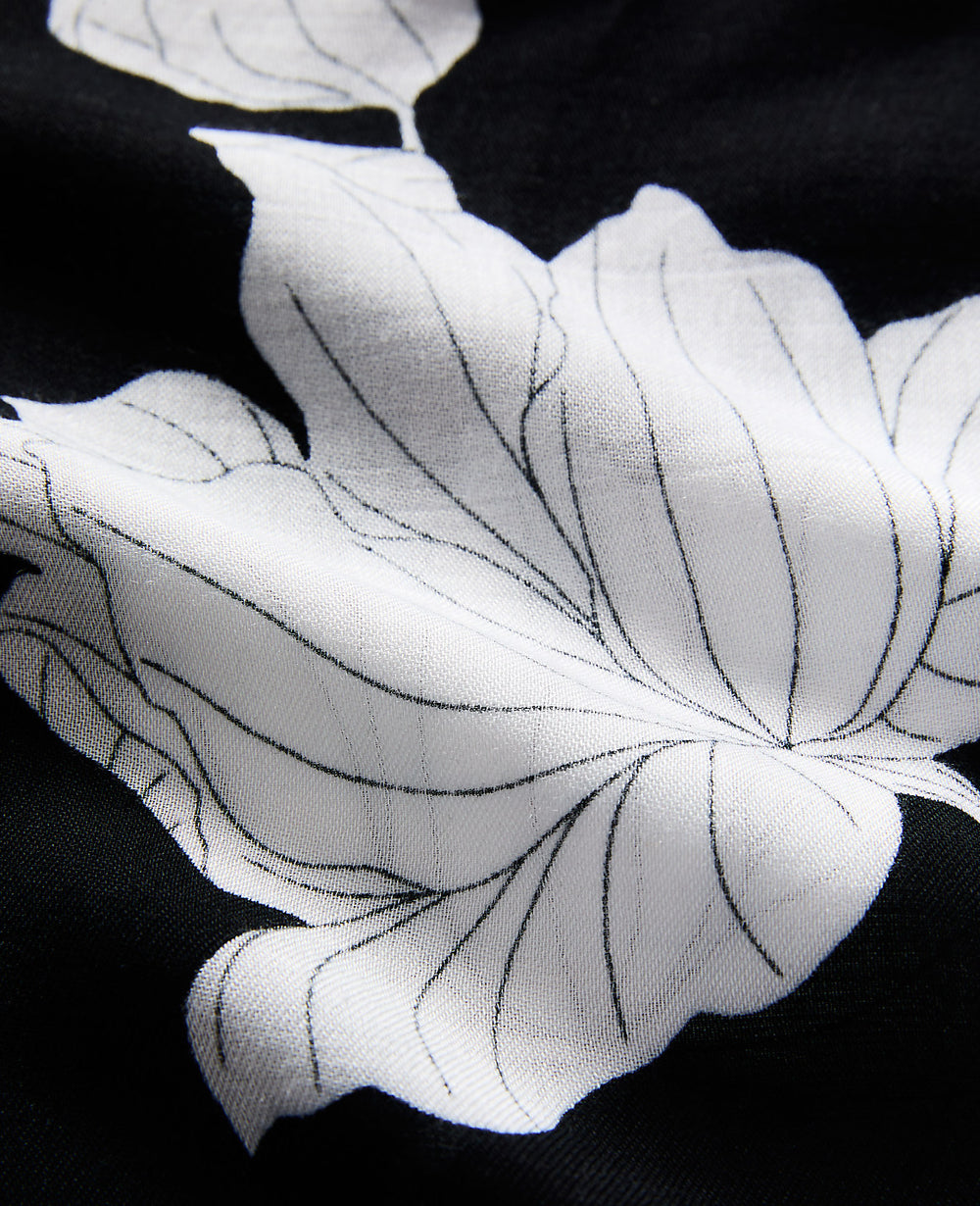 Ann Taylor Black Floral Scarf