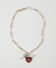 Ann Taylor Goldtone Pendant Charm Necklace