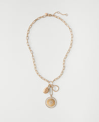 Ann Taylor Goldtone Charm Necklace