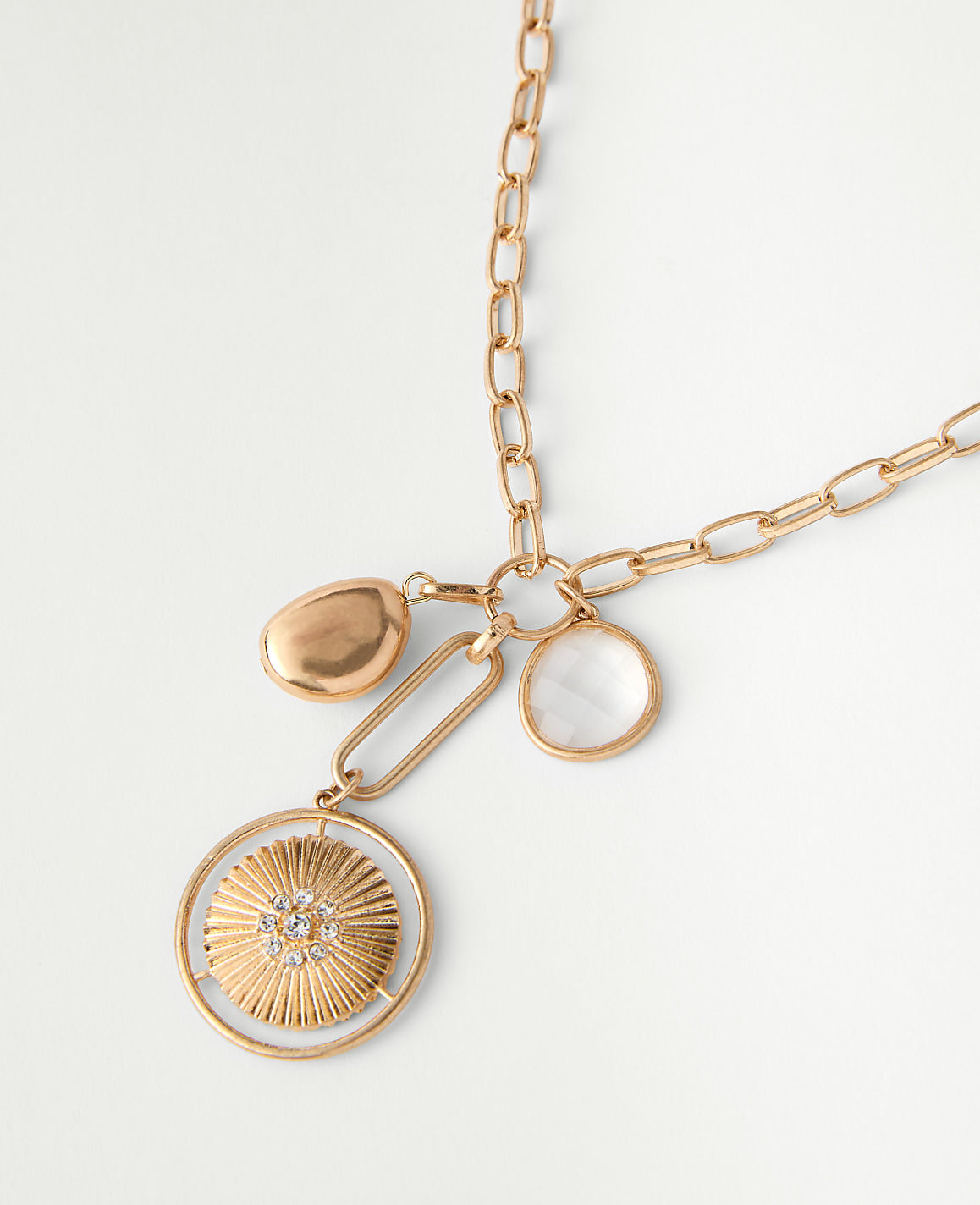 Ann Taylor Goldtone Charm Necklace