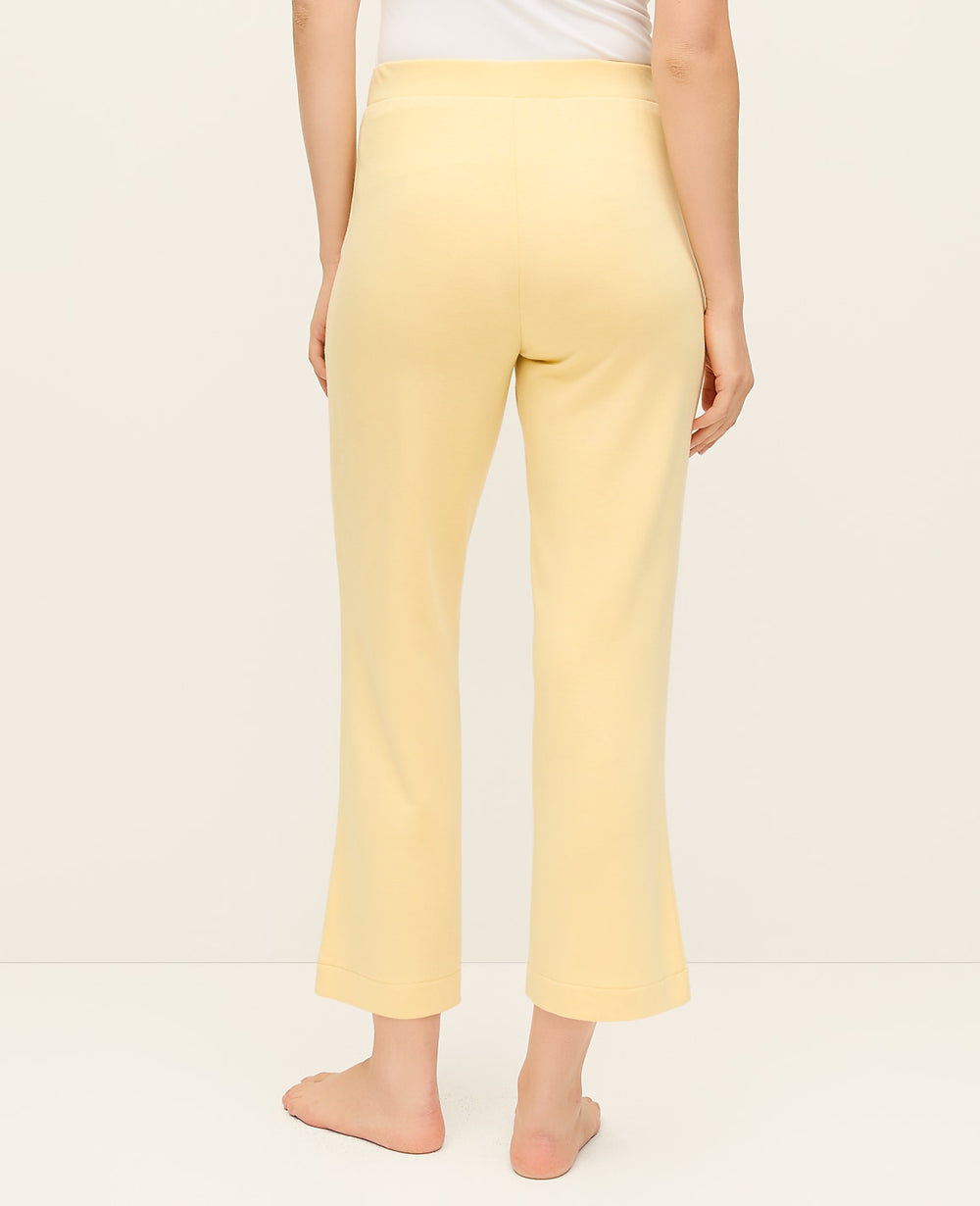 Vinci Leather Sun Soaked Wide-Leg Lounge Pants